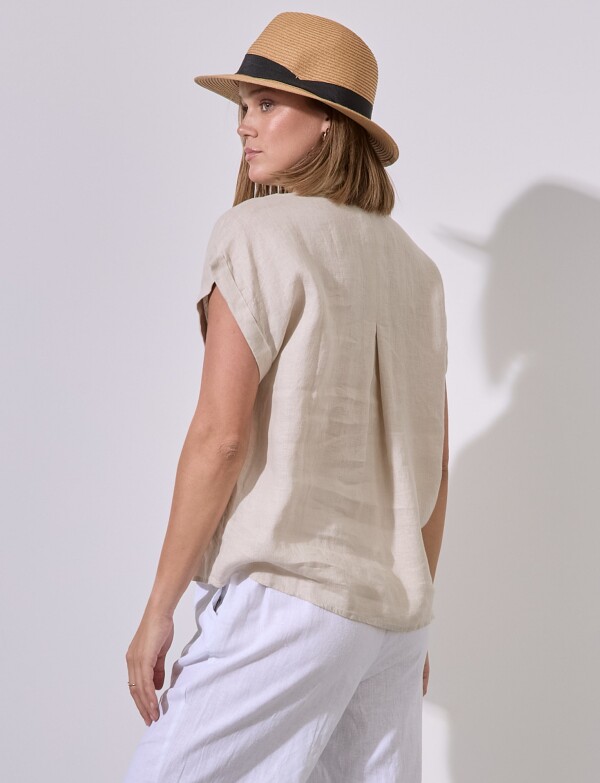 Camisa Lino BEIGE