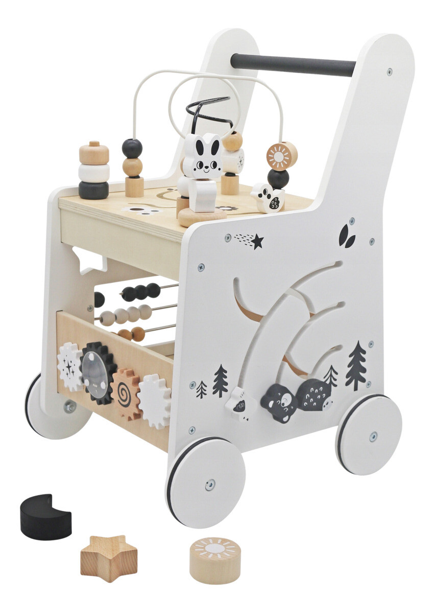 CAMINADOR CON ANDADOR ACTIVIDADES SENSORIALES BLANCO 