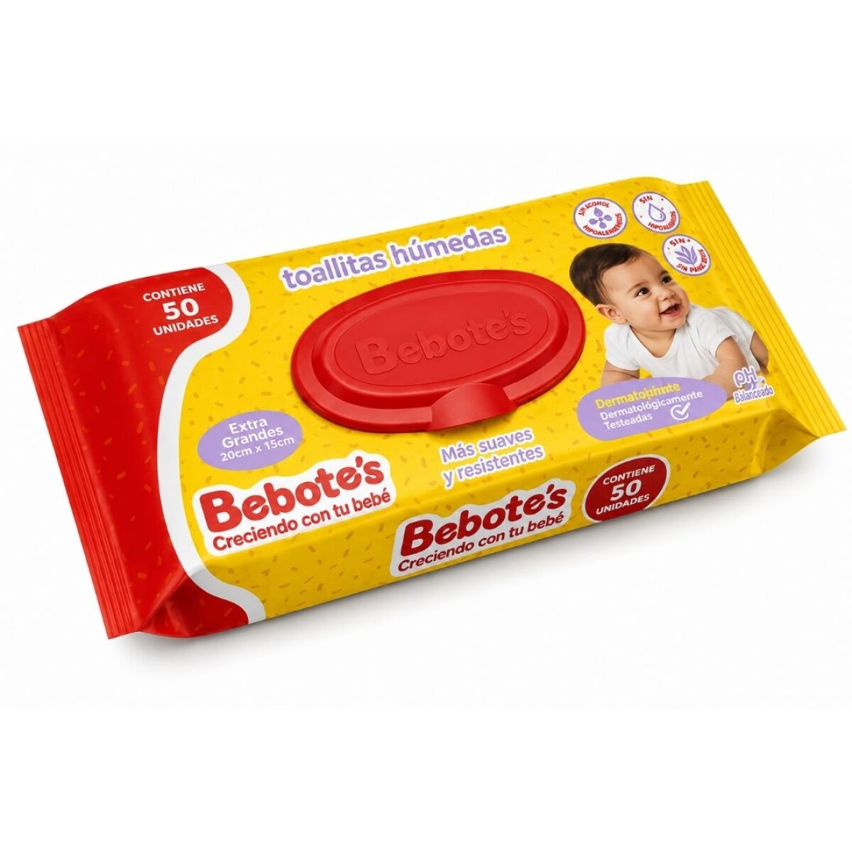 TOALLITAS HUMEDAS BEBOTE´S 50 UNIDADES 