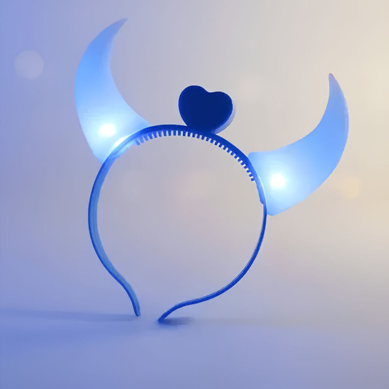 Vincha de Diablito con Luz Azul