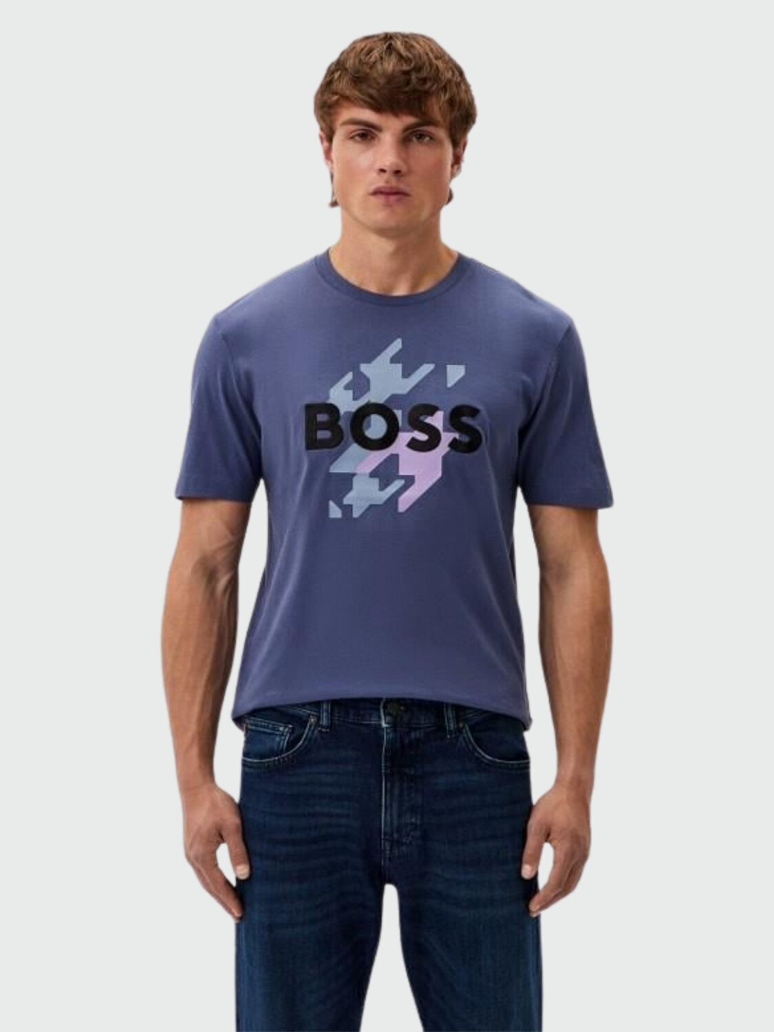 BOSS - Remera regular Fit en algodón Violeta
