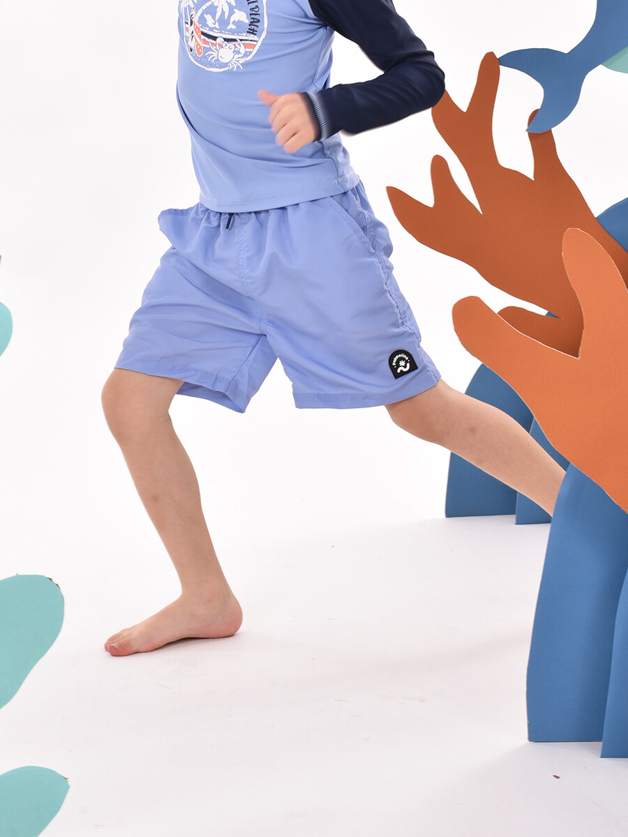 SHORT DE BAÑO PIERO - AZUL CLARO 
