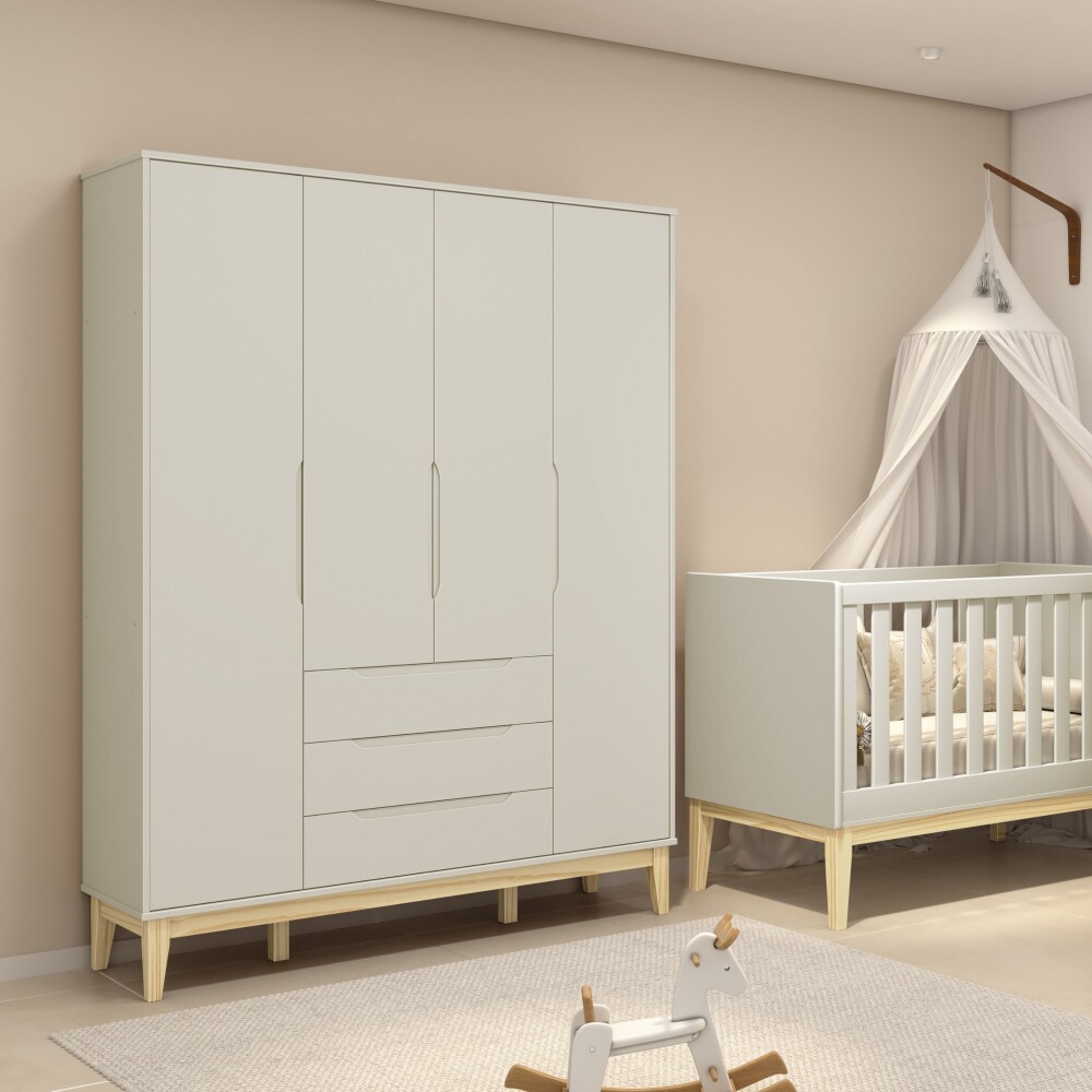 Ropero 4 Puertas 3 Cajones Infantil - Eife Arena