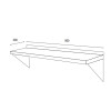 Estante Repisa Mural 90 cm Acero Inoxidable Estante Repisa Mural 90 cm Acero Inoxidable