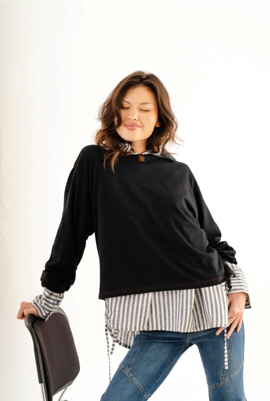 Remera NewPatch Negro