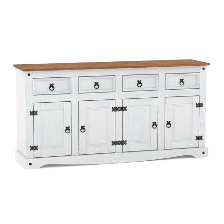 Aparador 4P 4C Línea Naturale Blanco/Roble