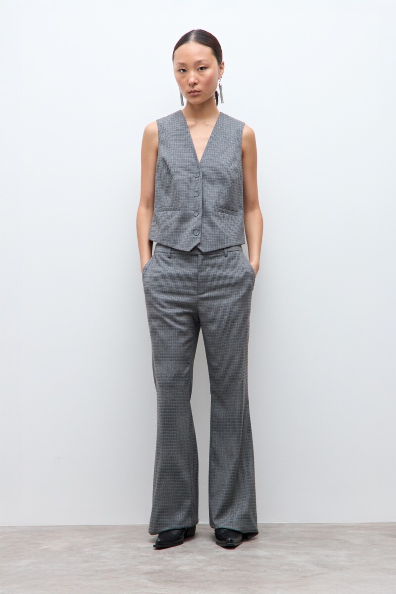 Pantalón sastrero fantasía gris