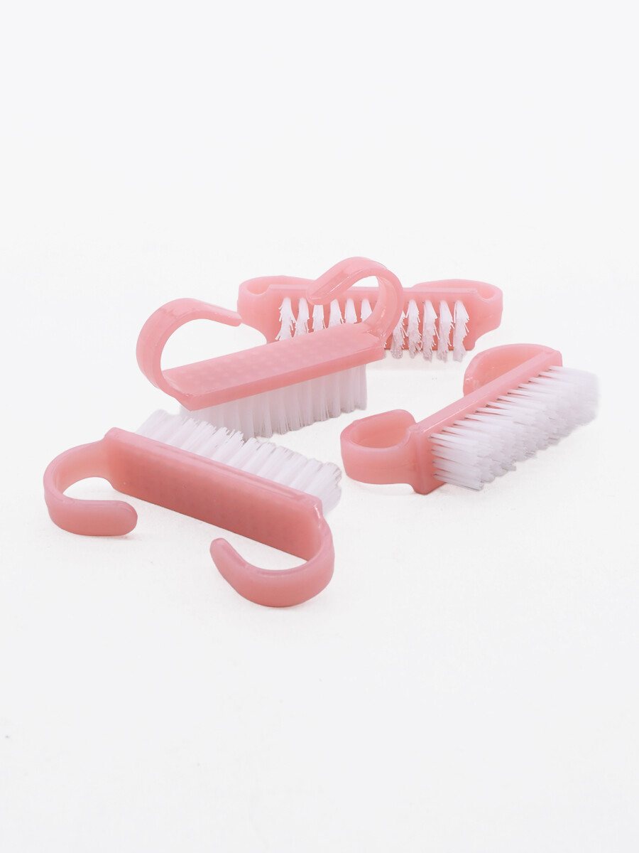 CEPILLO UÑAS SET X 4 - ROSADO 