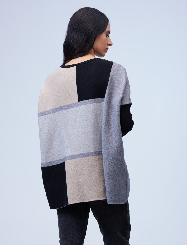 Buzo Colorblock GRIS/MULTI