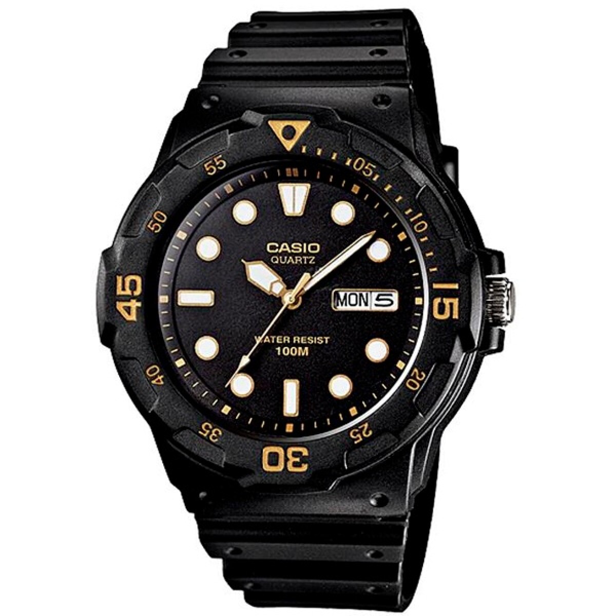 Reloj CASIO MRW200H-1EVDF Resina Negro Esfera 44mm 