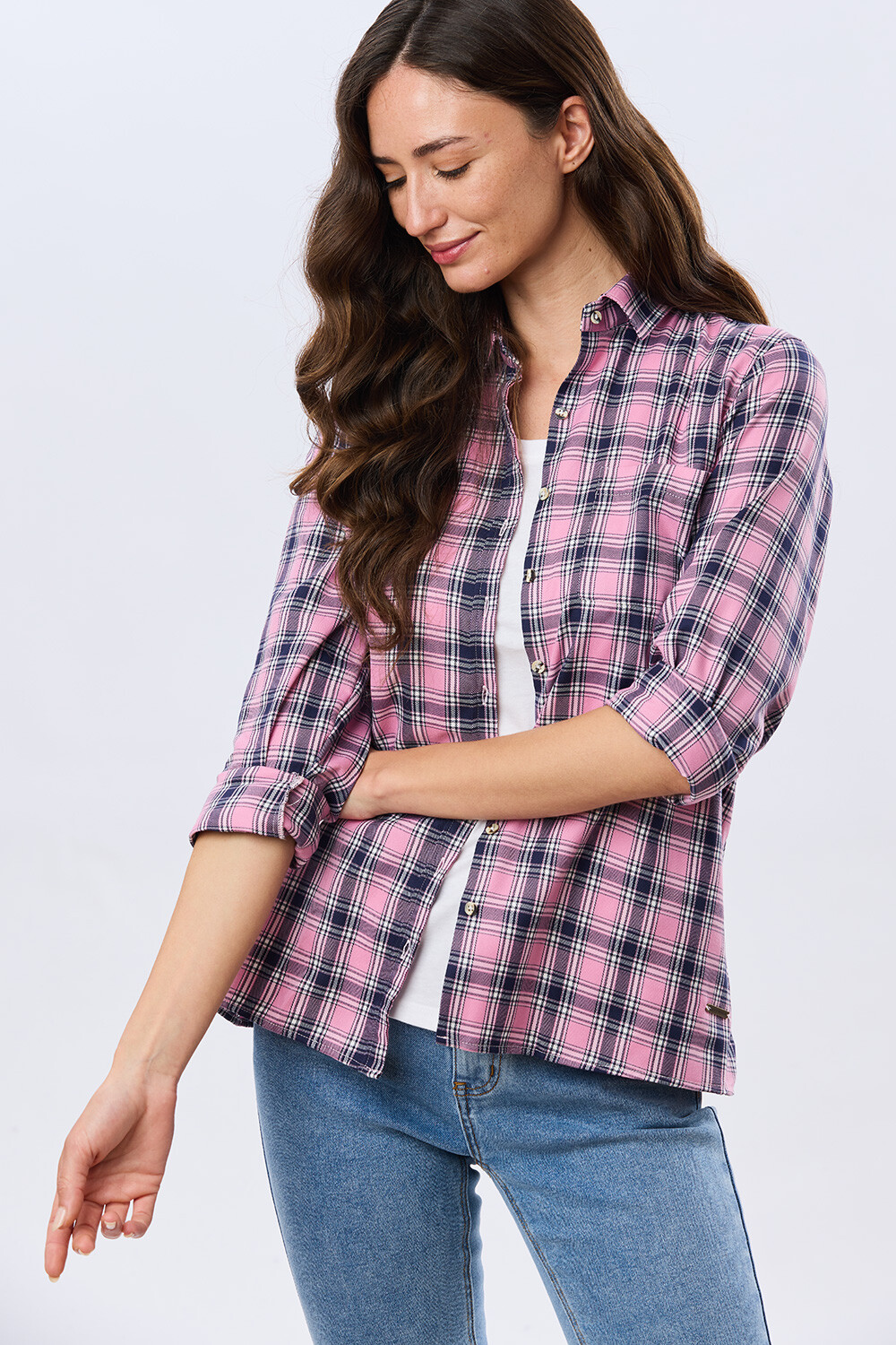 CAMISA CUADROS Rosa