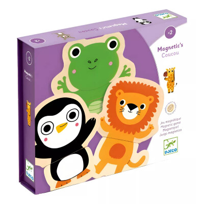 Puzzle Magnético Madera Hola Animales Djeco Puzzle Magnético Madera Hola Animales Djeco