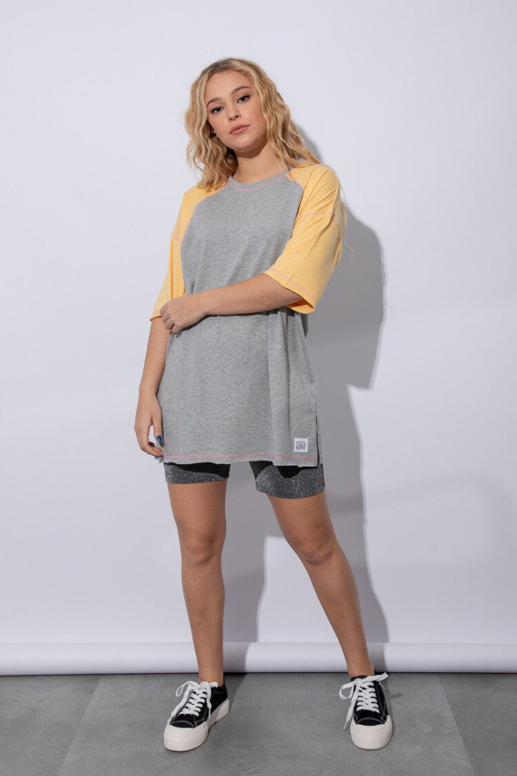 REMERA TINITA Gris Melange