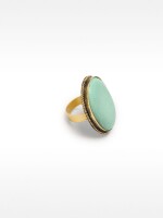 Anillo Maxi Con Piedra azul
