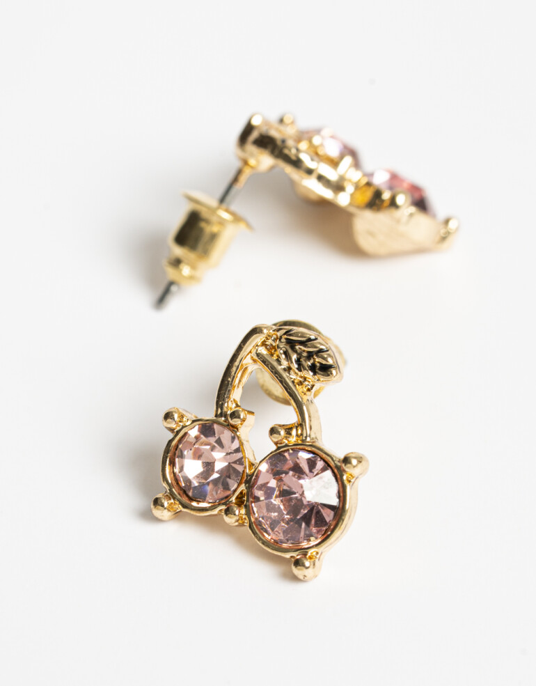Aros Pasantes Special Price Aros Pasantes Fruta Strass - Dorado