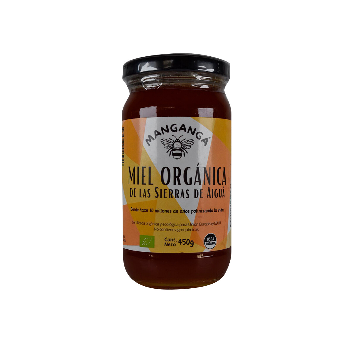 Miel organica 450g Manganga 