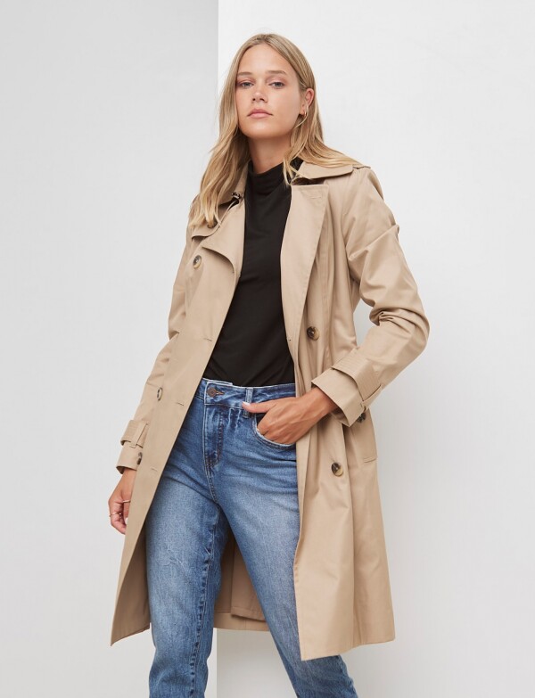 Gabardina Impermeable BEIGE