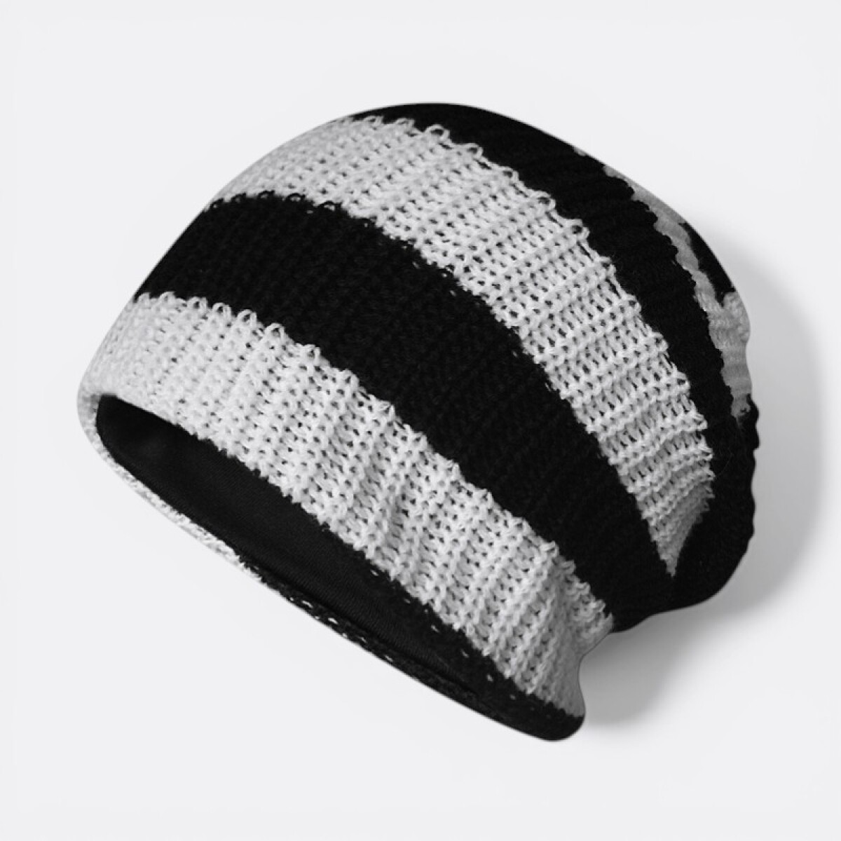 Gorro Beanie Urban Comfort Abrigo - Blanco Negro 