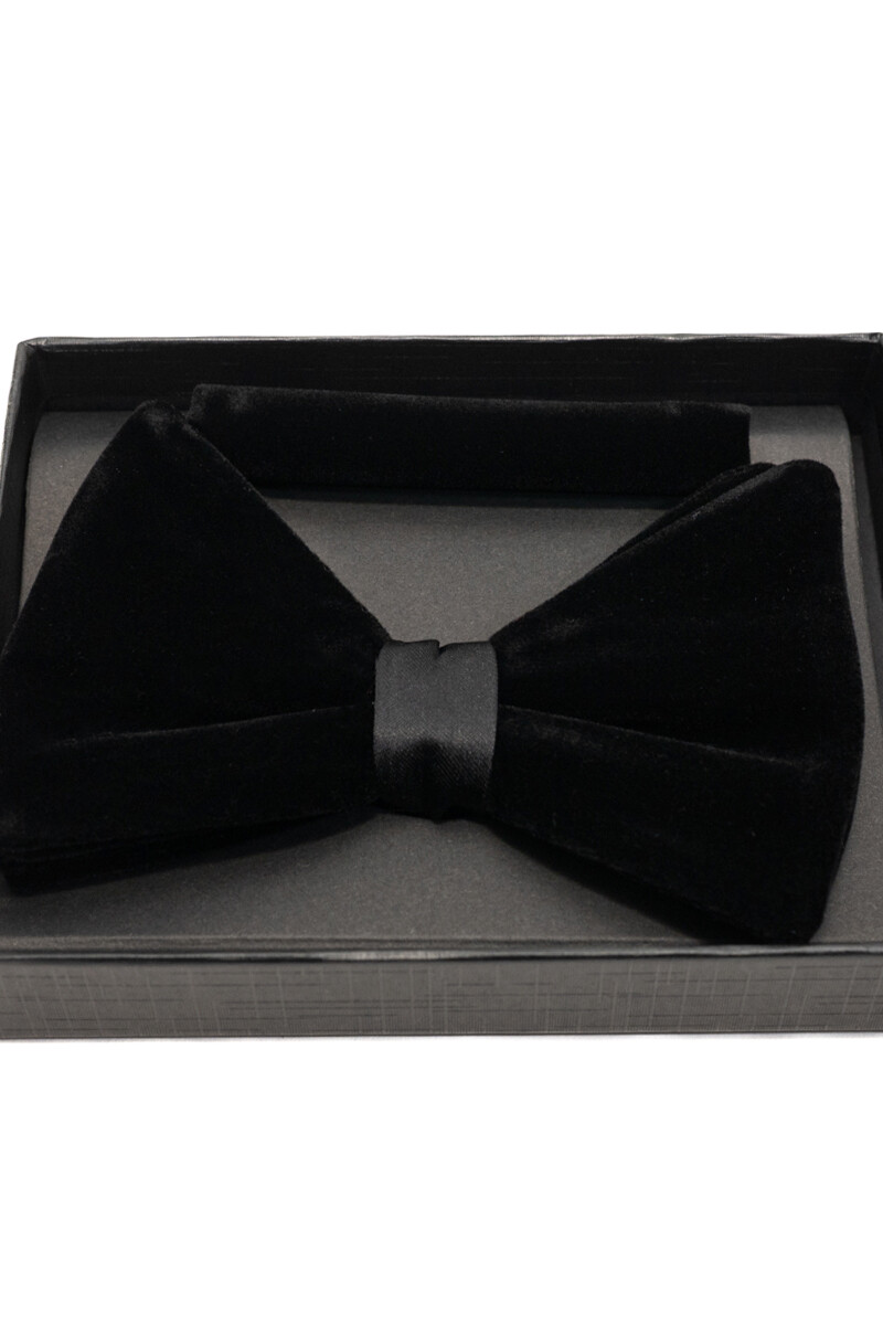Moña con pañuelo en terciolpelo BLACK