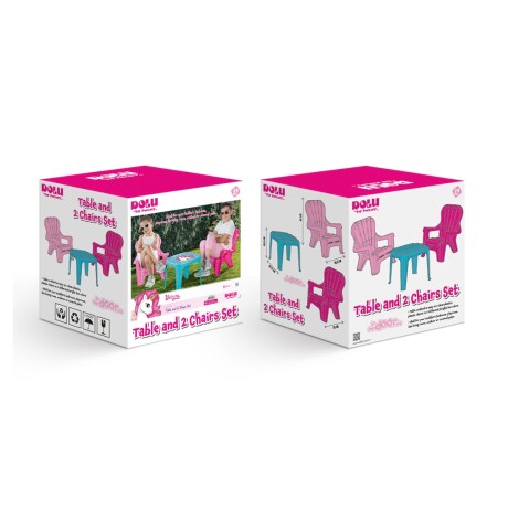 Set Infantil Dolu Mesa y 2 Sillas Unicornio 001