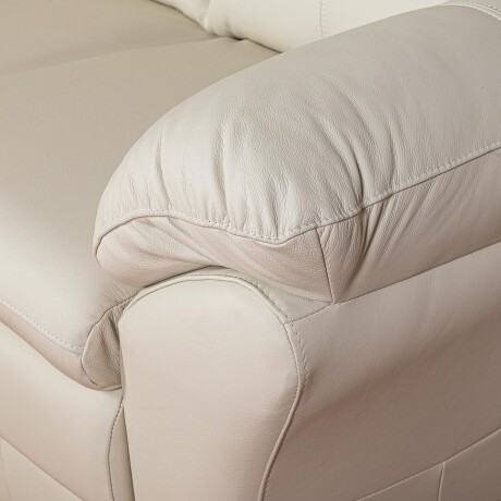 SILLÓN 3 CUERPOS CUERO NATURAL-BEIGE FLORENCIA CRUDO