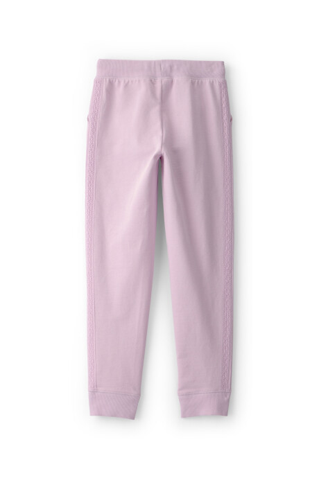 Pantalón deportivo de algodón, rosado Sin color