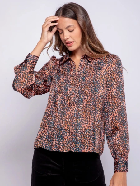 CAMISA D.CASSIN CONGO ROSA AZUL