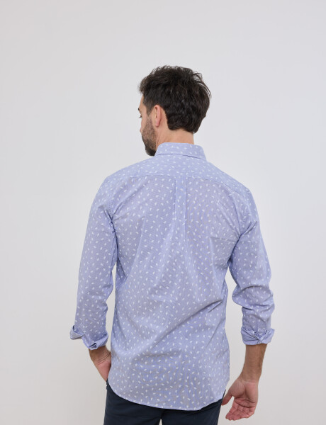 012397 CAMISA ESTAMPADA HARRY Azul Oscuro