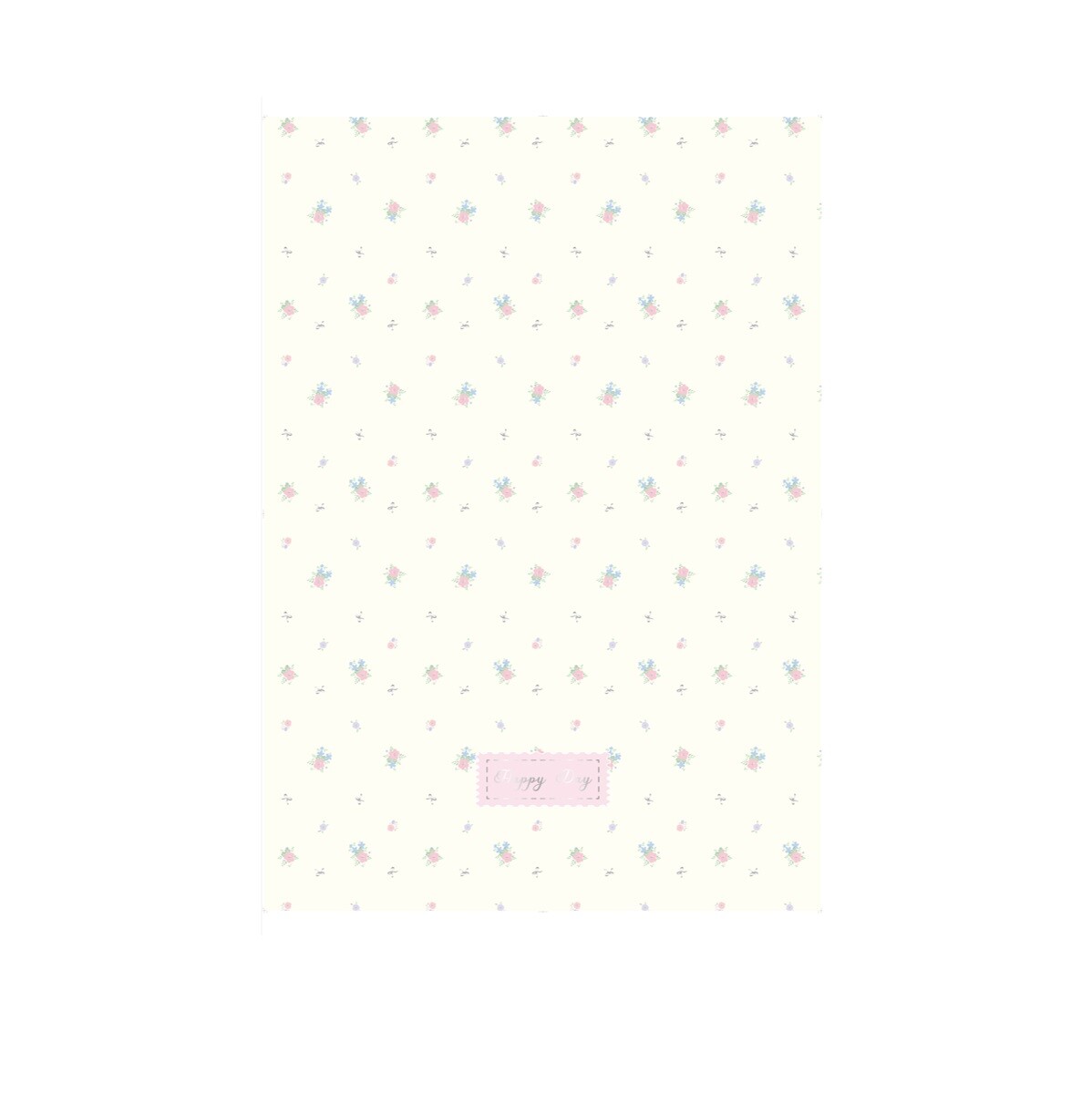 Papel de regalo floral - amarillo 
