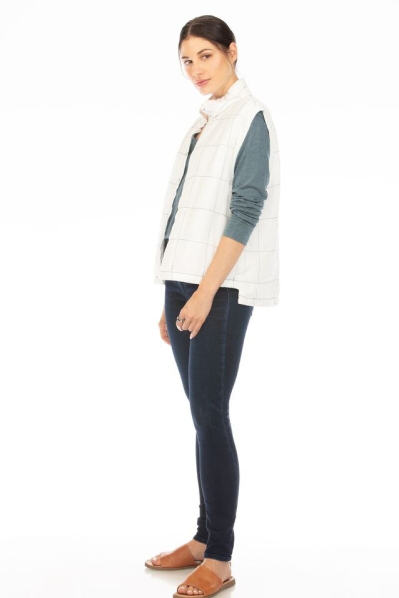 CHALECO QUILTED Blanco