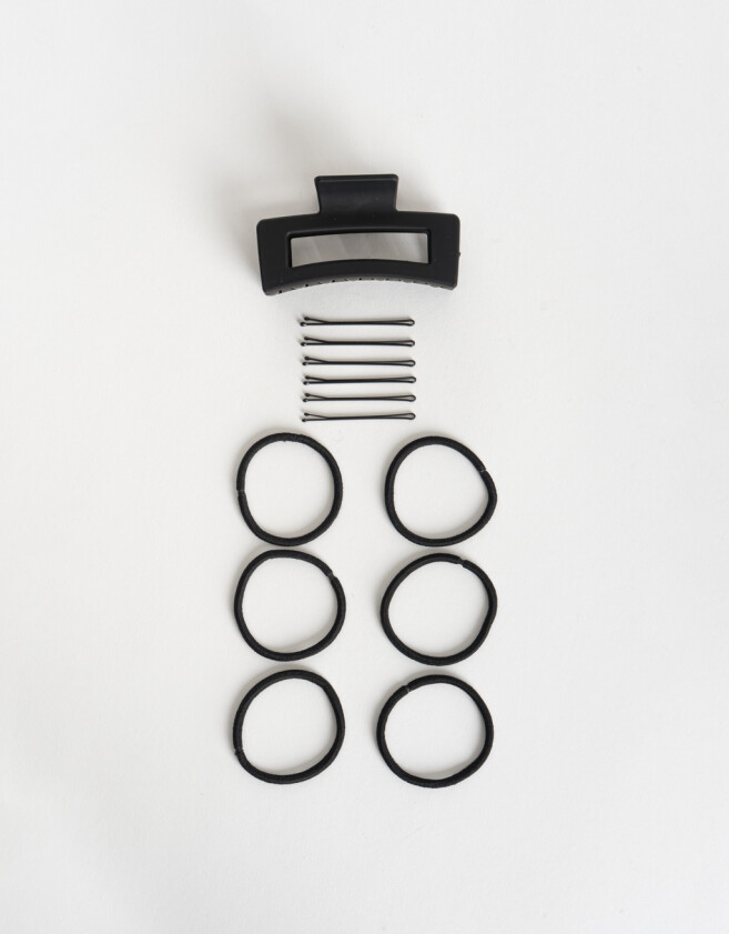 Accesorios Pelo Set Classic Set De Accesorios De Pelo - Negro