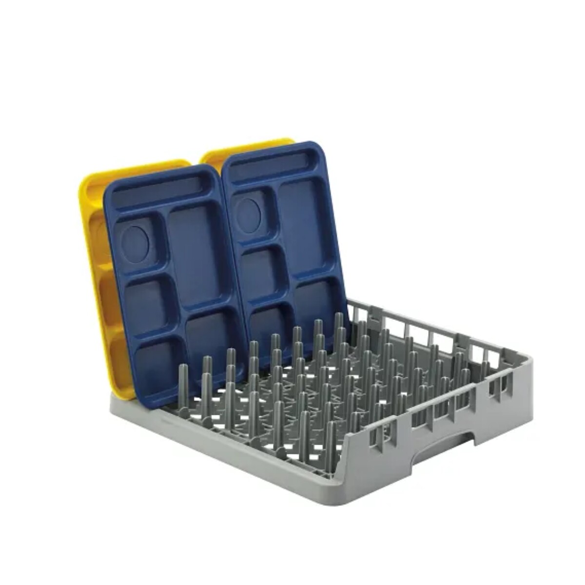 Canasto Rack con Espigas de Polipropileno Gris Granito 