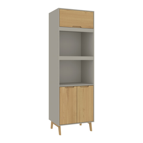 Kit de Cocina 4 Muebles, Alacena Multiusos, Bajo Mesada y 2 Aéreos Línea Melilla - MDP - MADERA - Cinza Kit de Cocina 4 Muebles, Alacena Multiusos, Bajo Mesada y 2 Aéreos Línea Melilla - MDP - MADERA - Cinza