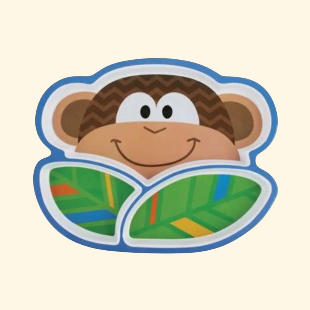 PLATO.SJ - Plato Infantil De Melamínico C/ Reparticiones Stephen Joseph - Mono 