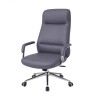 Silla de oficina Cromada 4 Posiciones - Pole Azul