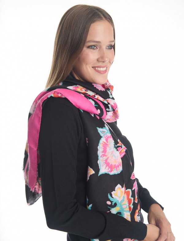 Pashmina Flores NEGRO/MULTI