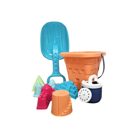 Set de Playa con Balde – Juguete Infantil con Palita y Moldes Naranja
