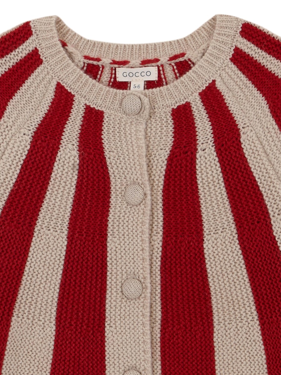 Chaqueta De Rayas Rojo