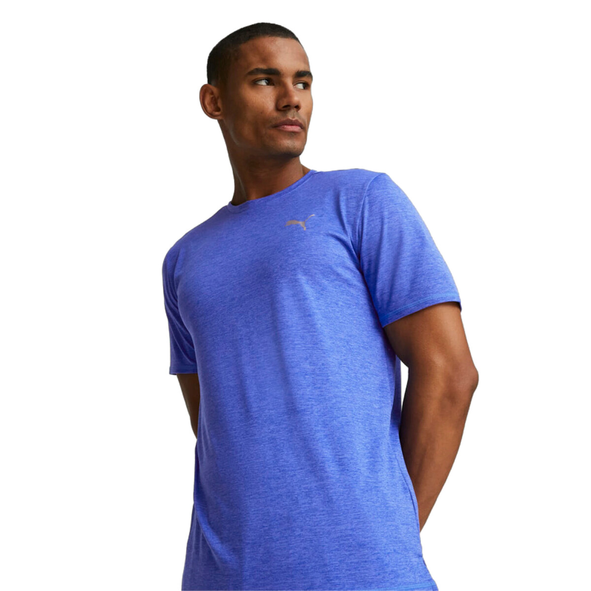 Remera de Hombre Puma Performance Heather - Celeste 