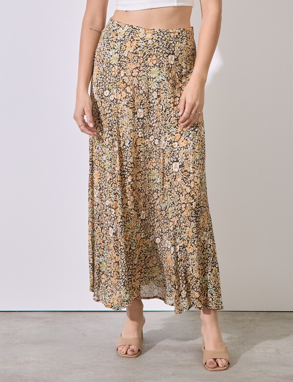 Falda Maxi Spring MULTI/ANARANJADO