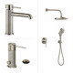 Juego De Griferia Signature Brushed Nickel Ducha Embutida