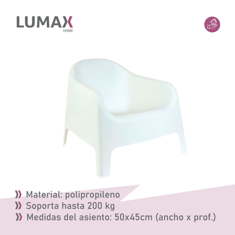 Silla de jardin exterior Fragata Blanco