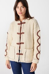Cardigan Luisina Crudo