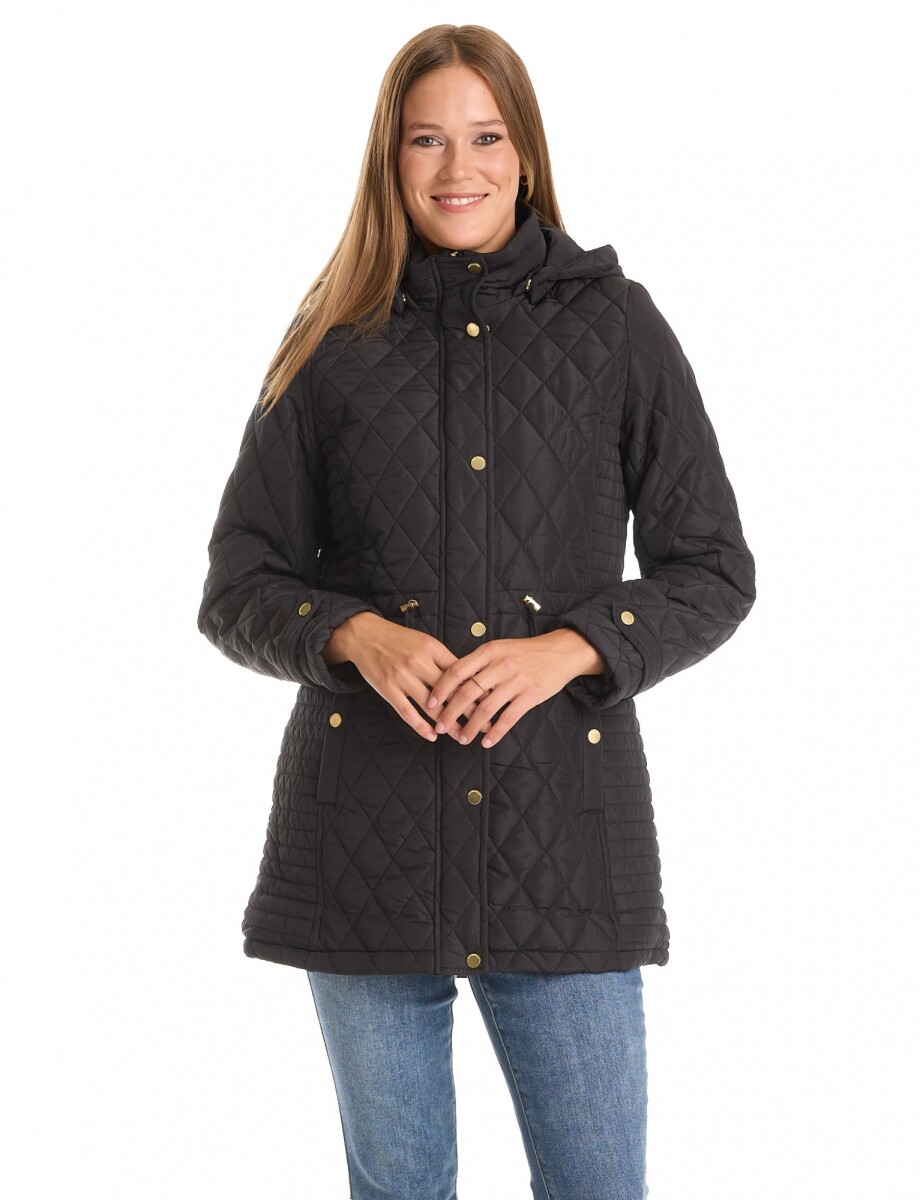 Campera Capitoneada - Negro 