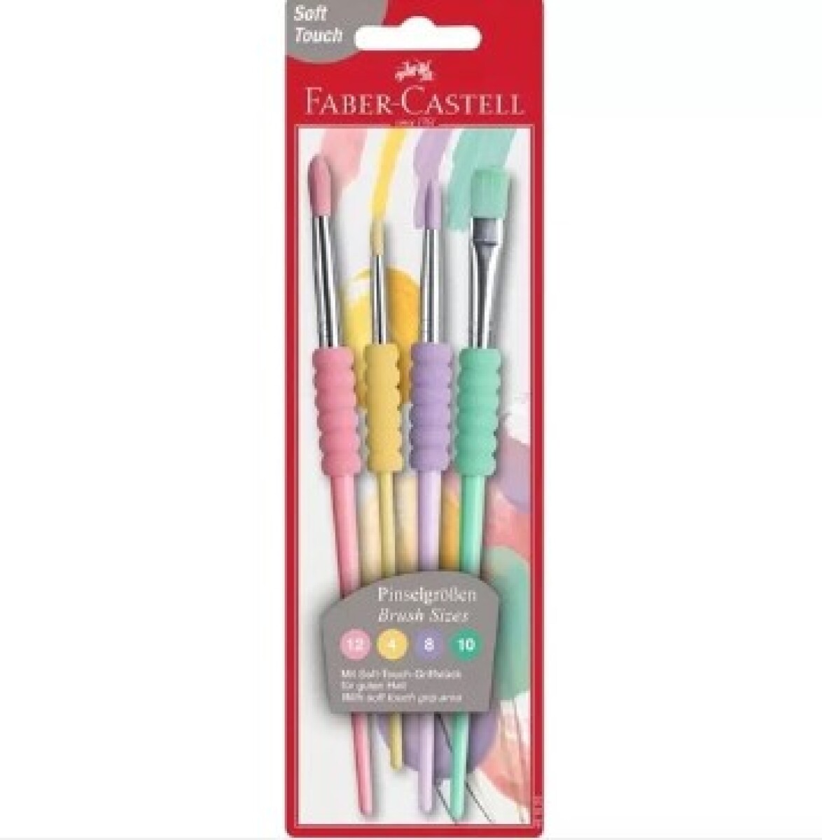 Faber Castell Pincel soft pastel en blister x 4 - Faber Castell Pincel Soft Pastel En Blister X 4 