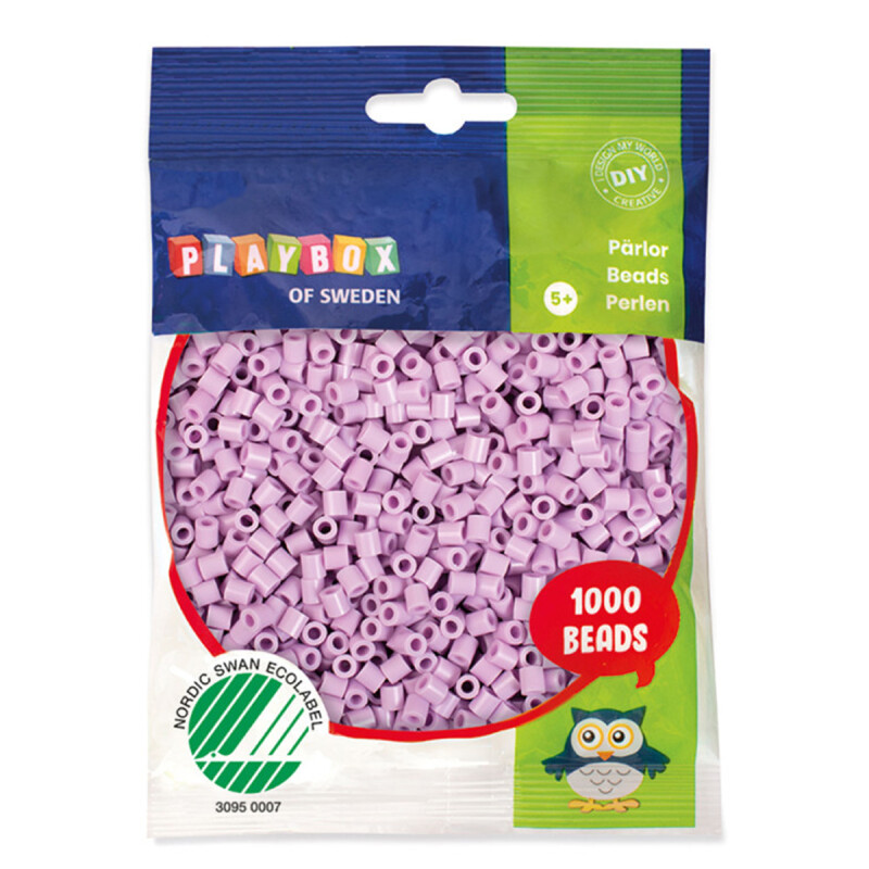 Cuentas para planchar 1.000 piezas Hama Beads Playbox Lila Pastel