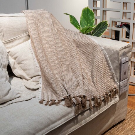 THROW MITTI 125*150 ALGODON BEIGE