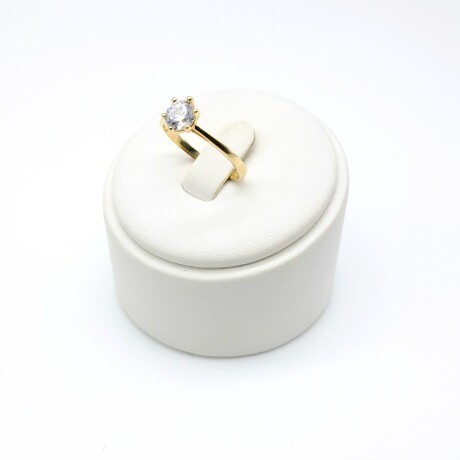Anillo de oro 9 ktes con circonia. Anillo de oro 9 ktes con circonia.
