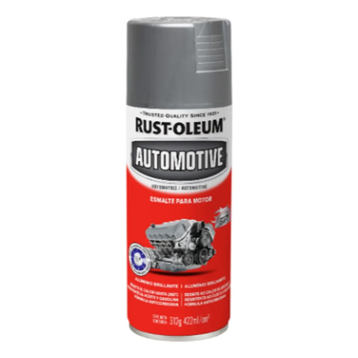 AEROSOL RUST OLEUM ESMALTE MOTOR ALUMINIO BRILLANTE 
