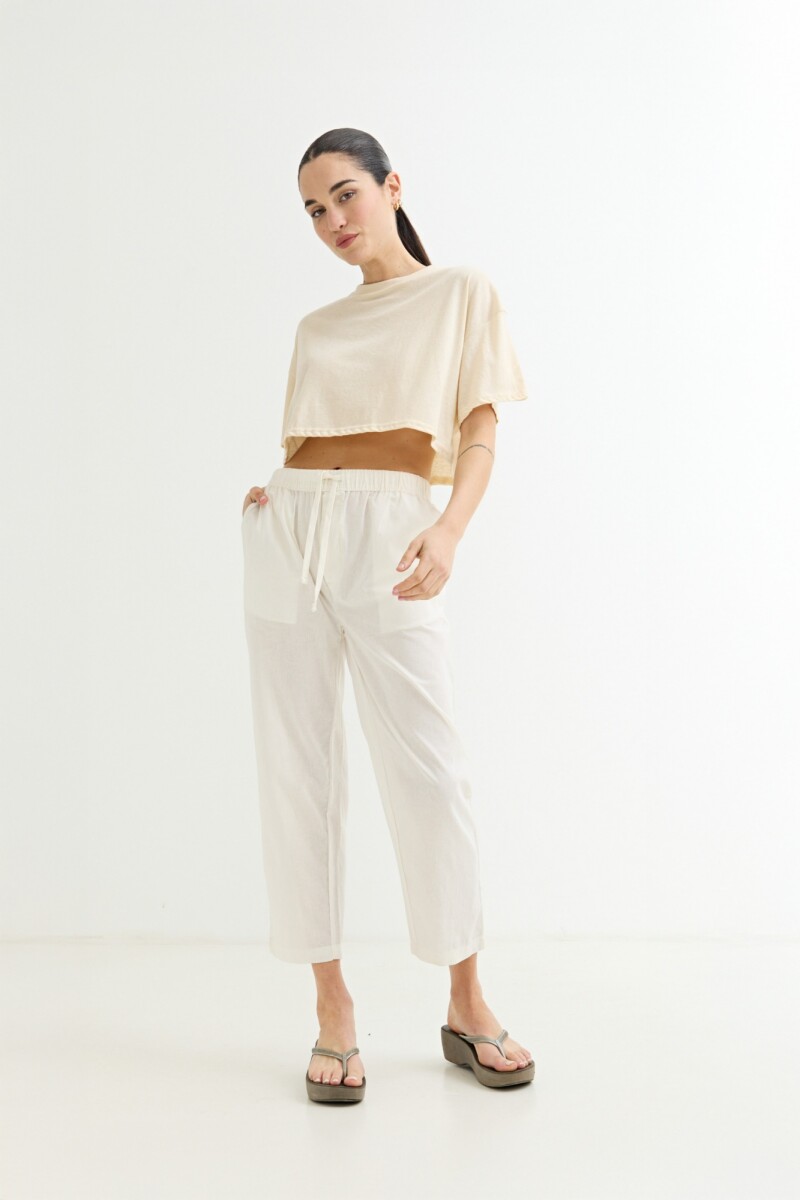 Remera oversized cropped CRUDO